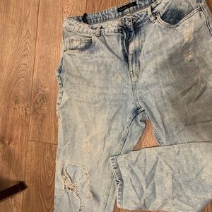 Ripped mom jeans